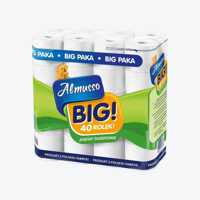 Almusso Toaletní papír 3 vrstvý 40 rolí