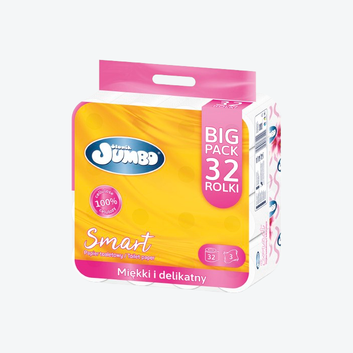 Jumbo Smart Toaletní papír 3 vrstvý 32 rolí